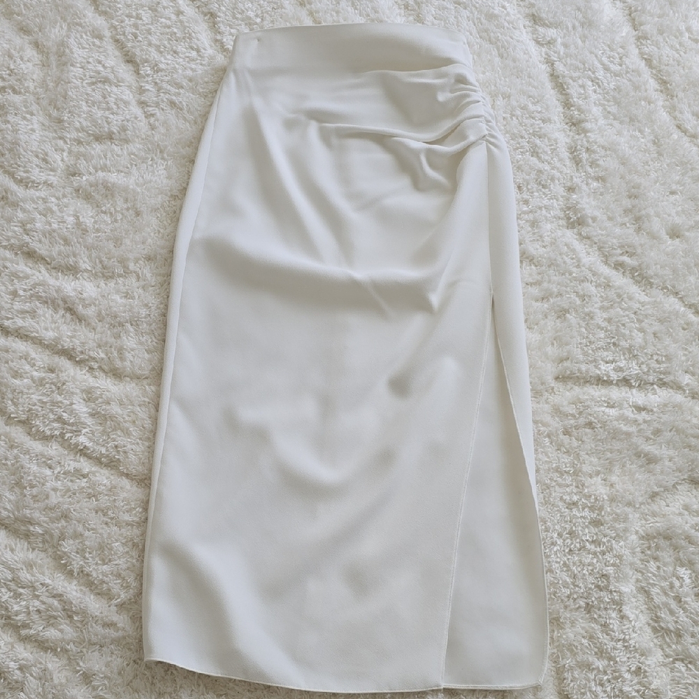 Zara White Pencil Skirt